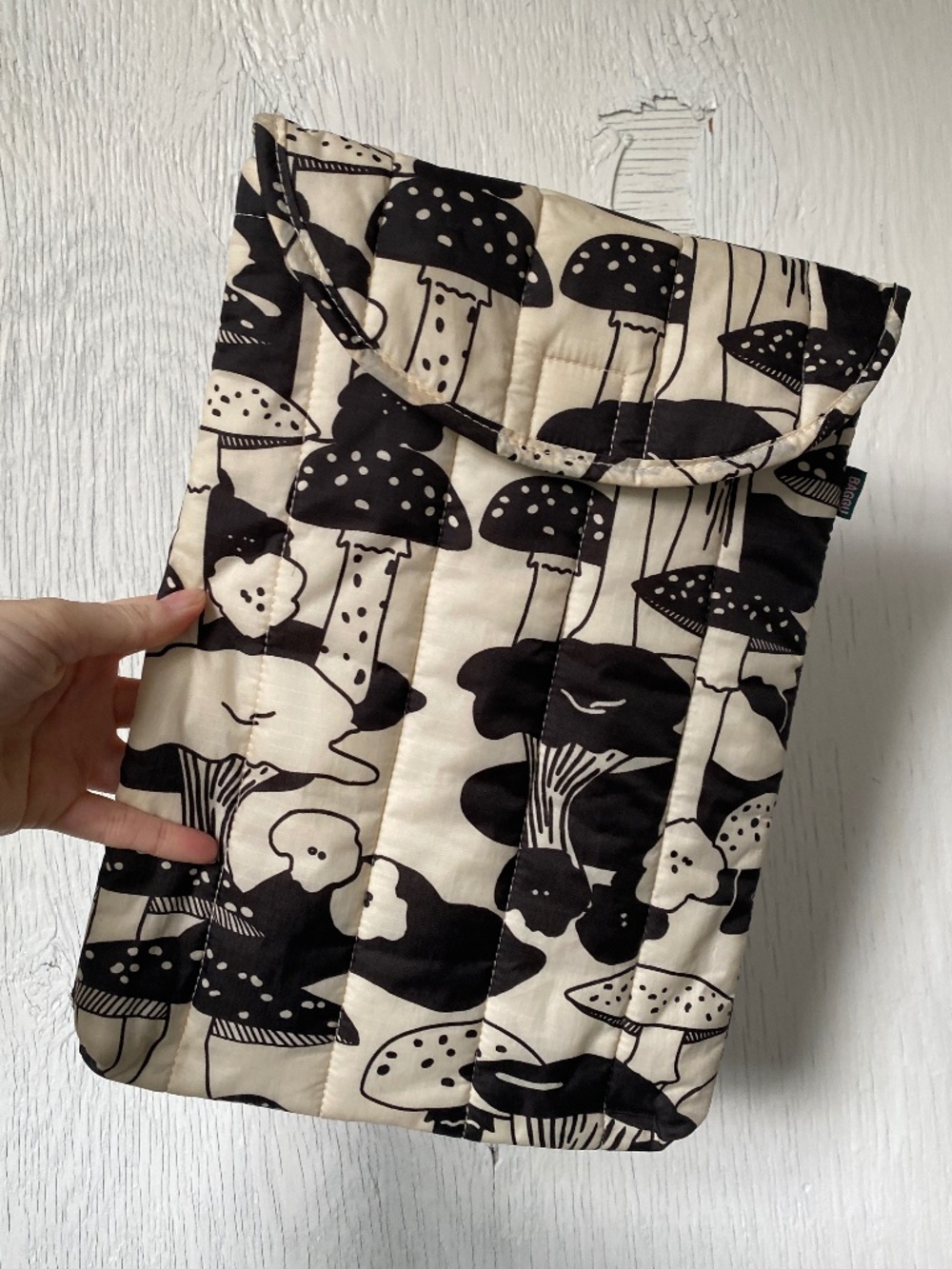 BAGGU Puffy Recycled Laptop Sleeve Mushrooms Print Sold Out